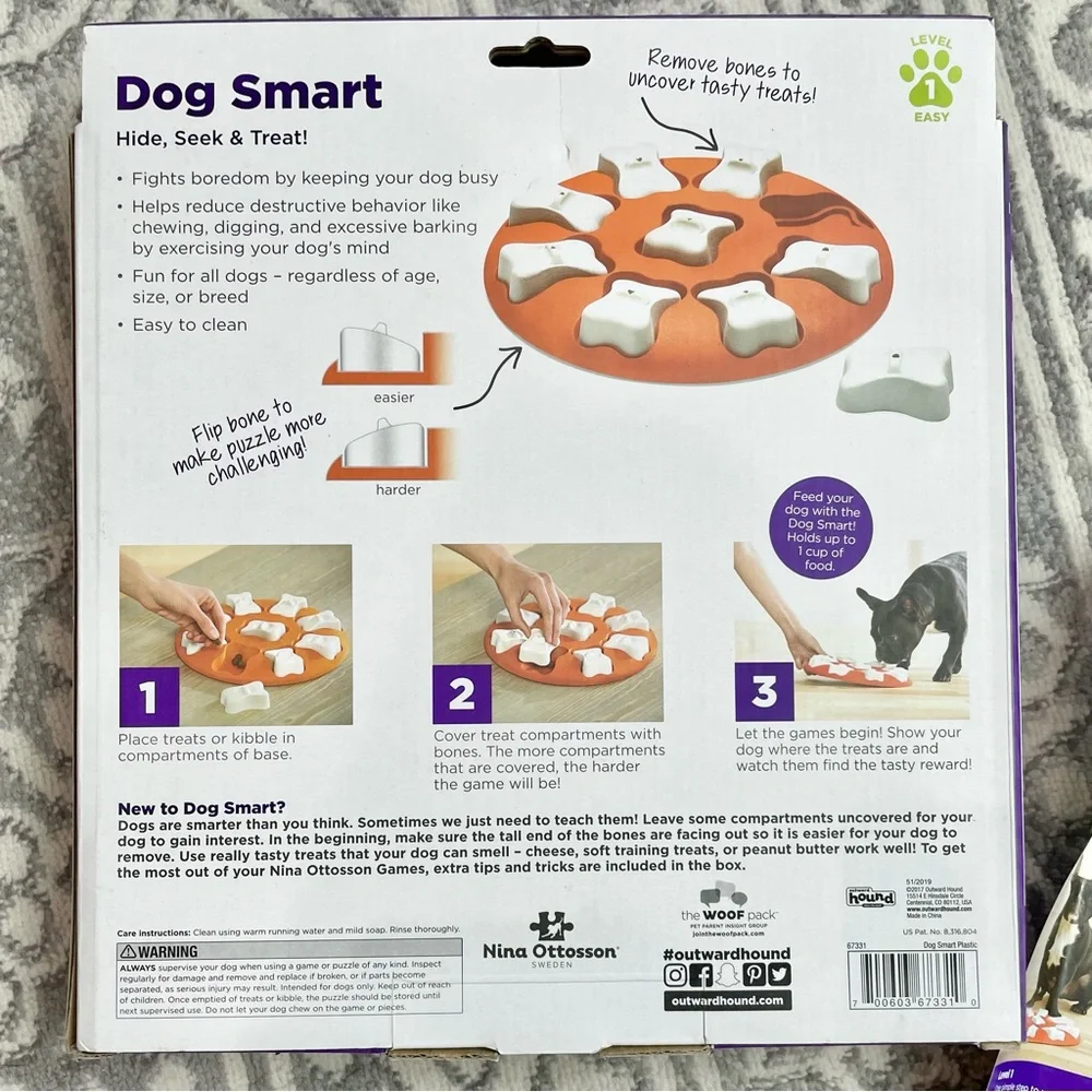 OUTWARD HOUND Dog Smart Level 1 Hide & Seek Treats